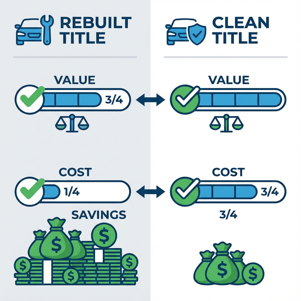Comparación: Título Reconstruido vs Limpio
